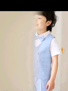 Bộ Quần Áo Trẻ Em Bé Trai TRAZ Set Sơ Mi Đùi Con Nít Công Tử Hàn Quốc Có Nơ