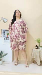SETELAN VIRGI LD 140CM/SETELAN CELANA PENDEK JUMBO BAHAN RAYON