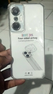 Silikon airbag infinix hot 20s/ Case HP Karet bahan tebal case sarung bening clear INFINIX HOT 20S