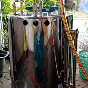 SETRIKA UAP BOILER KAPASITAS 25 LITER 2 KEPALA SETRIKA !!!