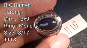 Kalimaya Banten Kode 1118 Ring Monel size 8/17