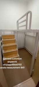 Helper loft bed customize singapore/bomb shelter/store room/unity/smaller.room
