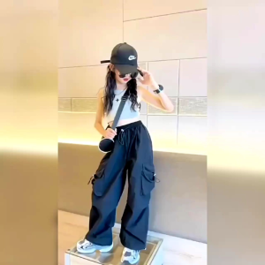 CELANA CARGO ANAK WANITA VIRAL - CELANA HIP HOP - KOREAN STYLE - CELANA JOGGER