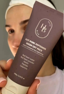 Mặt Nạ Đất Sét Đậu Đỏ 100g HEVEBLUE Pot Pore Peptamin Wash Off Pack
