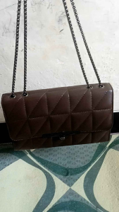 tas kulit tali rantai wanita tas selempang wanita tas bahu cewe slempang tali rantai ulir tas rantai wanita terbaru