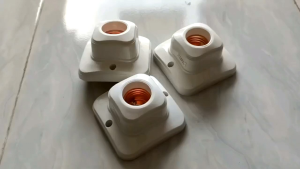 DEXICON fiting lampu TEMPEL  kotak plafon KUNINGAN minimalis