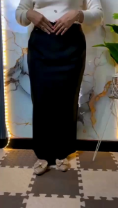 Jumbo Rok Span Rempel Belakang Model Pinggang Karet Kanan Kiri