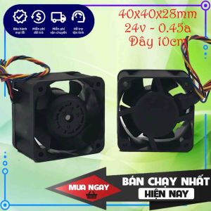 Quạt chóng nước tản nhiệt Nidec 24v 045a 4cm (40x40x28mm) chính hãng mới