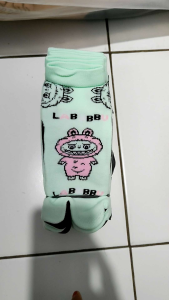 3 Pasang Kaos Kaki Jempol Anak Perempuan 4-9 Tahun Motif Nilon Tebal Halus Lembut Cewek