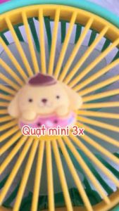 Quạt cầm tay mini tích điện sạc dây usb có dây đeo mẫu mới mùa hè 2024 nhỏ gọn
