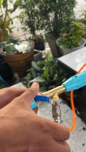 ข้อต่อสายพ่นยา ข้อฟรี บอลวาล์ว เกลียว 2 หุน  ข้อต่อเครื่องพ่นยา แบบเกลียว 8.5 มม.