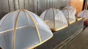 ฝาชี มุ้งครอบอาหาร กันแมลงวันแมลงหวี่ 100% ดีไซน์สวยเก๋