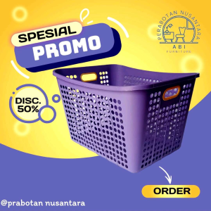 PROMO! keranjang baju kotor / keranjang serbaguna plastik / keranjang baju jumbo murah