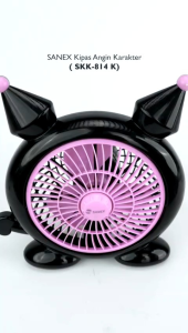 SANEX KIPAS ANGIN KARAKTER 8INCH  KUROMI SKK-814 K FREE BUBBLE WARP