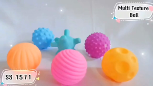 6pcs Set Mainan Bayi Bola Sensory Multi Texture Ball SS 1571