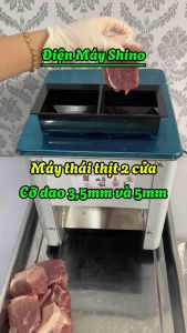 MÁY THÁI THỊT 2 CỬA LƯỠI DAO INOX TIỆN LỢI