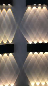 Đèn hắt 6 tia 8 tia ip66 vỏ nhôm kháng nước kháng bụi