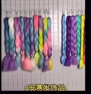 Luminous Braid Realistic Shining in The Dark Anti-slip Long Role-playing Prop Smooth Glowing Synthetic Jumbo Party