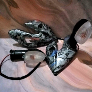 KUPINGAN CARBON FORGET WARNA LAMPU VIXION LAMA 2008 2009 2010 2011 2012 PLUS LAMPU SEN STANDAR VIXION LAMA
