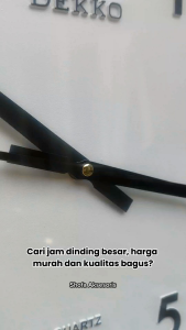 Jam Dinding Dekko Ukuran Jumbo Besar Diameter 40 cm Putih Tebal Minimalis