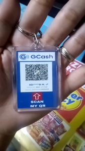 GcashMaya UnionBpi Qr Code Keychain type back to back print high quality