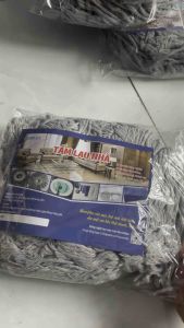 Bông lau nhà 360 độ coton 3 tầng mẫu mới mầu xám