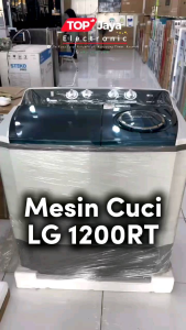 MESIN CUCI LG 12KG 2 TABUNG/LG P-1200RT 12 KG 2 TABUNG NEW SERIES