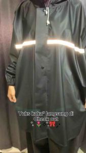 Jas Hujan Setelan Pria Wanita Bahan PVC 025 Anti Rembes