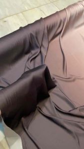 Bahan Kain Satin Armany Silk Gradasi Ombre High Quality Warna Dark Chocolatte/Coklat Tanah/Coklat Kopi