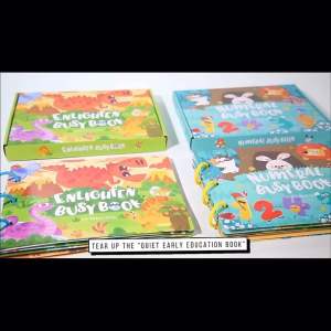 SG Ready Stock Large Early Learning Cartoon Quiet Busy Book for Kids Educational Toy Reusable Sticker Activity Book