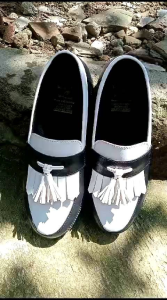 Sepatu Docmart Wanita Rumbai & Pantofel Sintetis Termurah Slip On Santai