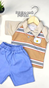 Setelan Baju Anak Laki-Laki POPBAR 1-4 TAHUN/ Baju Anak Berkualitas
