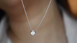 สร้อยพร้อมจี้เงินแท้ 925 ชุบเคลือบทองคำขาว ประดับเพชร CZ Swissdiamond [ 𝐄𝐝𝐧𝐚 - 𝐀𝐥𝐥𝐮𝐫𝐞 𝐉𝐞𝐰𝐞𝐥𝐫𝐲 ]