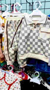 Setelan Anak Laki-Laki ROMEO: Pakaian Track Suit Kerah Polo Import