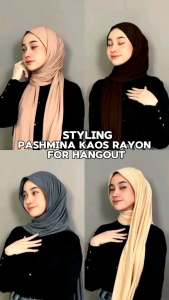 Hijab Pashmina Kaos Super Real || Pashmina Kaos Rayon Spandex