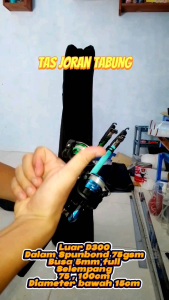 Tas Joran Model Tabung Busa Foom Semi Hard 100cm Diameter 15cm