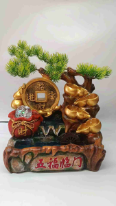 Large Money Tree Fountain Fengshui Lucky Water Fountain Large Wulou Money Tree Fountain TableTop water fountain Holy Gourd Fountain Money Tree Water Fountain Fengshui Table Top Water Fountain Money Magnet Fountain Money Catcher Fountain Lucky Water Founta