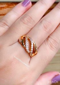 CINCIN XUPING CHACHA LAPIS 24K XUPING MOTIF TEBAL PERMATA