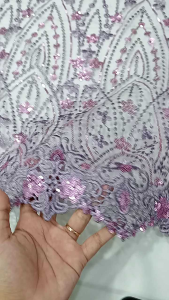 BAHAN/KAIN TILLE BORDIR PAYET /BORDIRAN KEBAYA