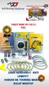 Paket Bore Up 130 Jupiter & Z Vega: 8 Item Suku Cadang Terbaik