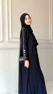 ABAYA HABIBAH GAMIS DRESS INARA PREMIUM BUSUI FRIENDLY GAMIS WANITA DEWASA JUMBO TERBARU BEST SELLER