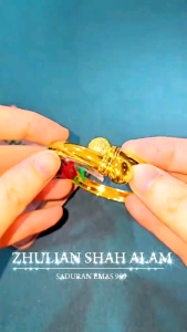 [BG5010] Zhulian Gelang tangan Silang Mak Datin Emas Saduran/ Gold Plated Bangle Jewellery