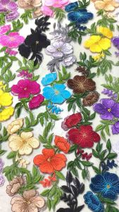 Cặp Bông ủi trang trí quần áo dài 12cm.