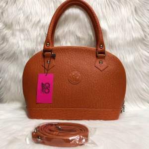 Túi xách da voi thật màu cam kích thước ngang 32cm- cao 22cm- rộng 13cm