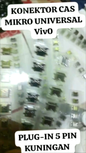 15 Biji Konektor Cas Mikro Vivo V5 V5S Y67 Y69 Y11 Y12 Y15 Y17 Y20S Universal Plug in Original