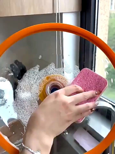 OHHDEER 12 Layer Rainbow Color Fiber Tearable Water Absorbing Rag Kitchen Utensils Goods Dishcloth Scouring Pad Towels