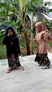 Kebaya Anak Perempuan TK Umur 3-12 Tahun: Aurora Selendang Atasan Baju Kebaya Kartini Wisuda