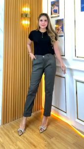 CELANA CHINOS WANITA PREMIUM //BAGGY PANTS KATUN TWILL STREET