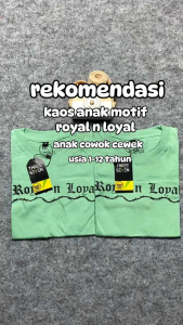 Kaos Distro Anak Laki-Laki Perempuan Usia 1-12 Tahun | Baju Anak Katun Premium Nyaman Dipakai Sehari-hari