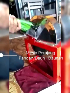 Mesin Perajang Cacah Daun Pandan & Dahan Muda - Alat Pemotong Daun Bawang